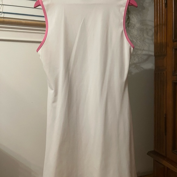Lilly Pulitzer White and Pink Trim Polo Dress - Picture 4 of 4